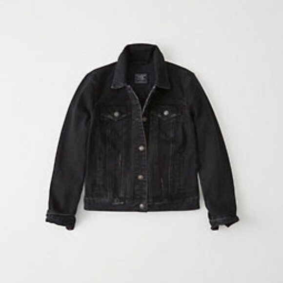 Abercrombie & Fitch Denim Trucker Jacket - EUC - Picture 4 of 8